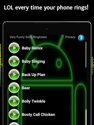 Very Funny Song Ringtones android App screenshot 0